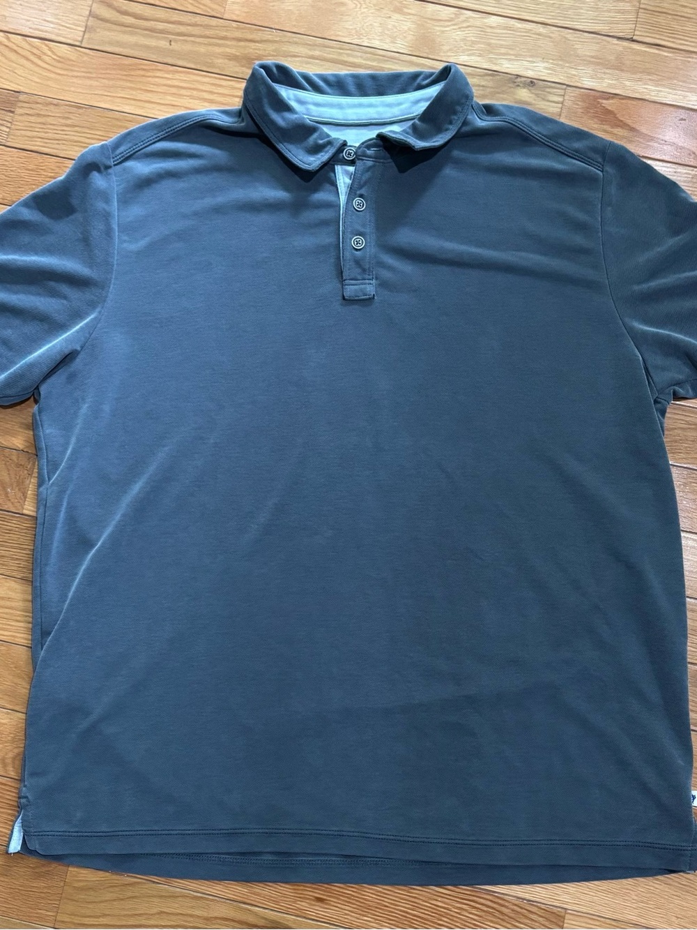 Tommy Bahama Men's XL/TG Big & Tall Gray Short Sleeve Marlin Logo Knit Polo
